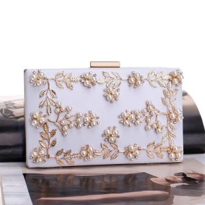 Clutch Bag Evening Bag Women's European And American Banquet Bag Flower Evening Bag